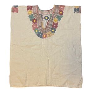 Linen Embroidered Top